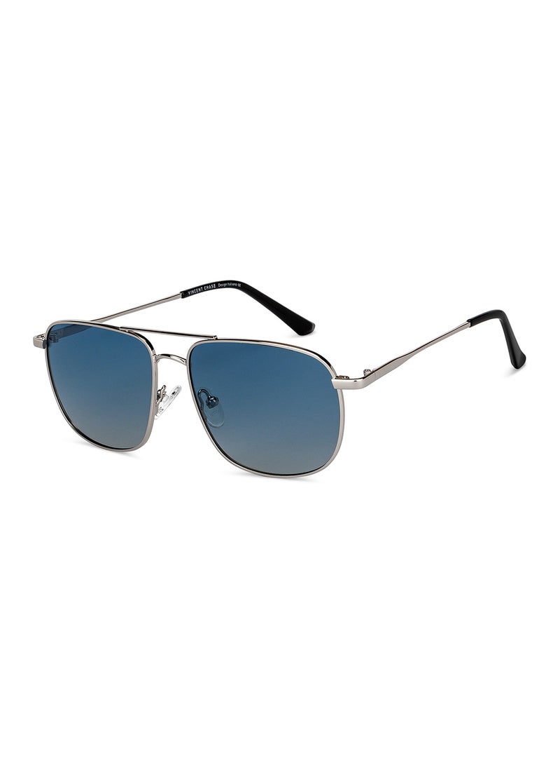 VINCENT CHASE Unisex Polarized Rectangular Sunglasses VC S13116  - Image 1