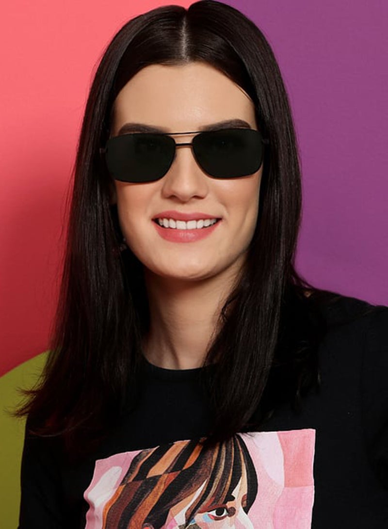 VINCENT CHASE Unisex Polarized Rectangular Sunglasses - VC S10802 - Lens Size: 61 Mm - Image 4