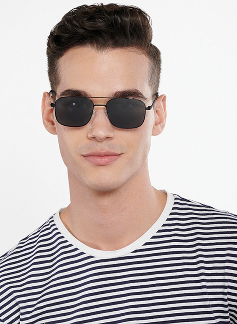 VINCENT CHASE - Unisex Polarized Rectangular Sunglasses - VC S14078 - Lens Size: 53 Mm - Image 1