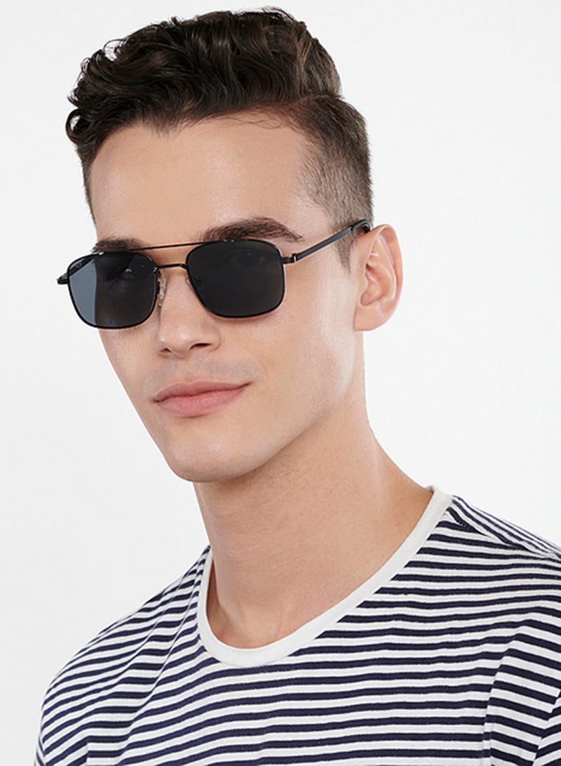 VINCENT CHASE - Unisex Polarized Rectangular Sunglasses - VC S14078 - Lens Size: 53 Mm - Image 1