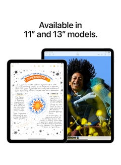 Apple iPad Air 2024 (6th Generation) M2 13-Inch 256GB Blue Wi-Fi - Middle East Version  - Image 3