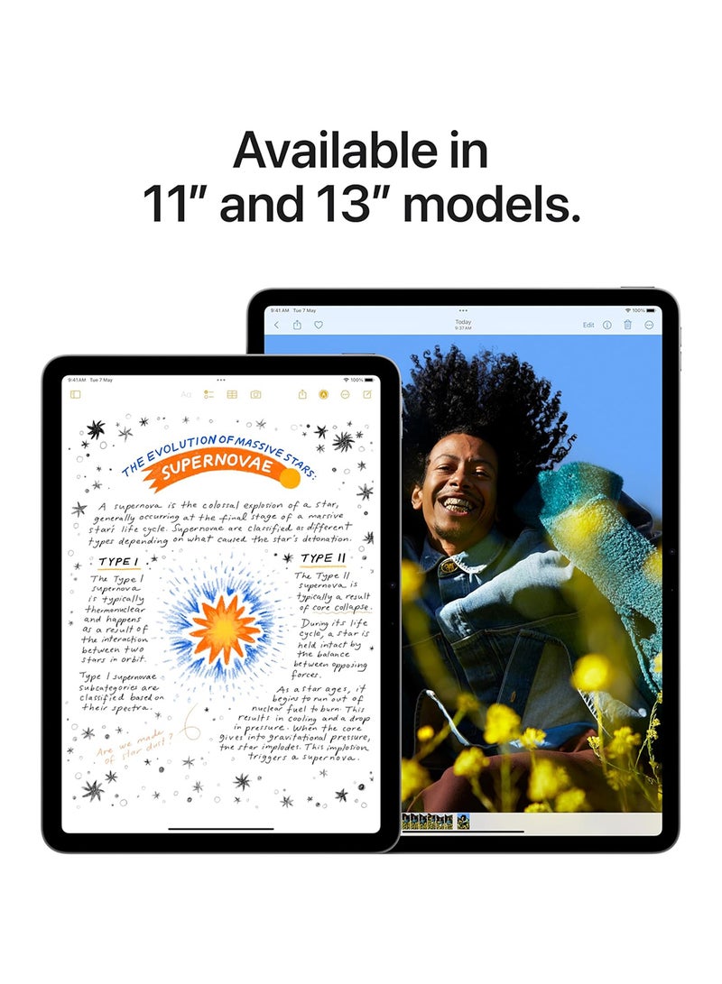 Apple - iPad Air 2024 (6th Generation) M2 13-Inch 256GB Blue Wi-Fi - Middle East Version - Image 1