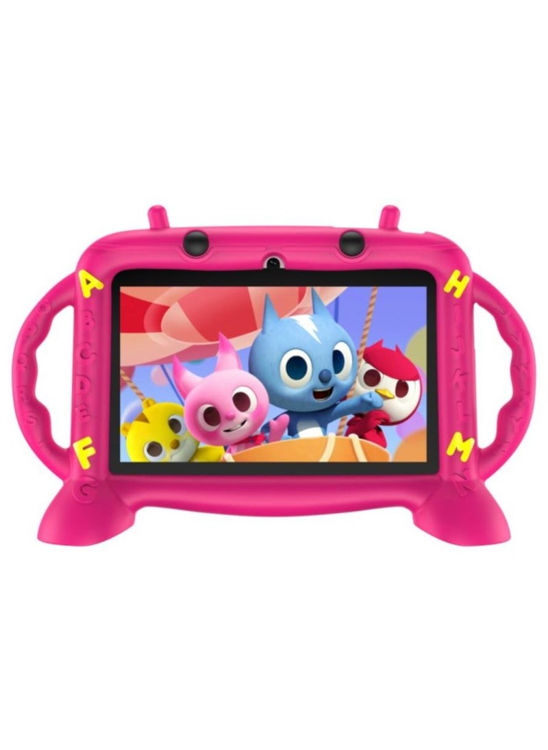 موديو شاشة M56 عالية الدقة مقاس 7 بوصات، بشريحتين، باللون الوردي، وذاكرة الوصول العشوائي (RAM) سعة 6 جيجابايت، وسعة 128 جيجابايت، الجيل الخامس - الإصدار العالمي - Image 1