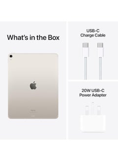 Apple iPad Air 2024 (6th Generation) M2 13-Inch 256GB Starlight 5G - Middle East Version  - Image 5