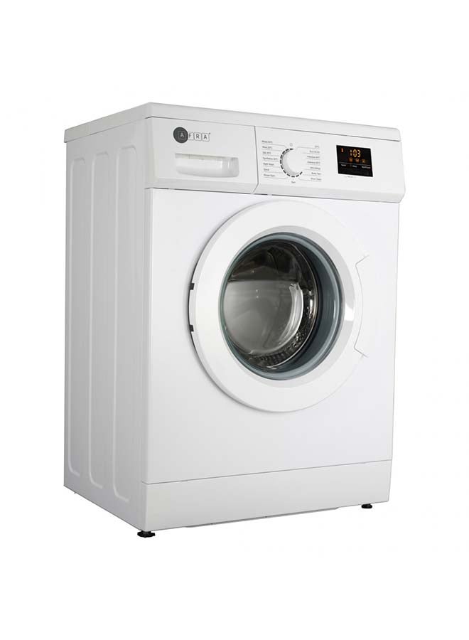 AFRA - 7kg Front Load Washing Machine with 1200 RPM Spin Speed | LED Display| 15 Wash Programs| Durable Stainless Steel Drum| and Auto Balance System 1-Year Warranty 7 kg 2100 W AF-7120WMWT White - Image 1