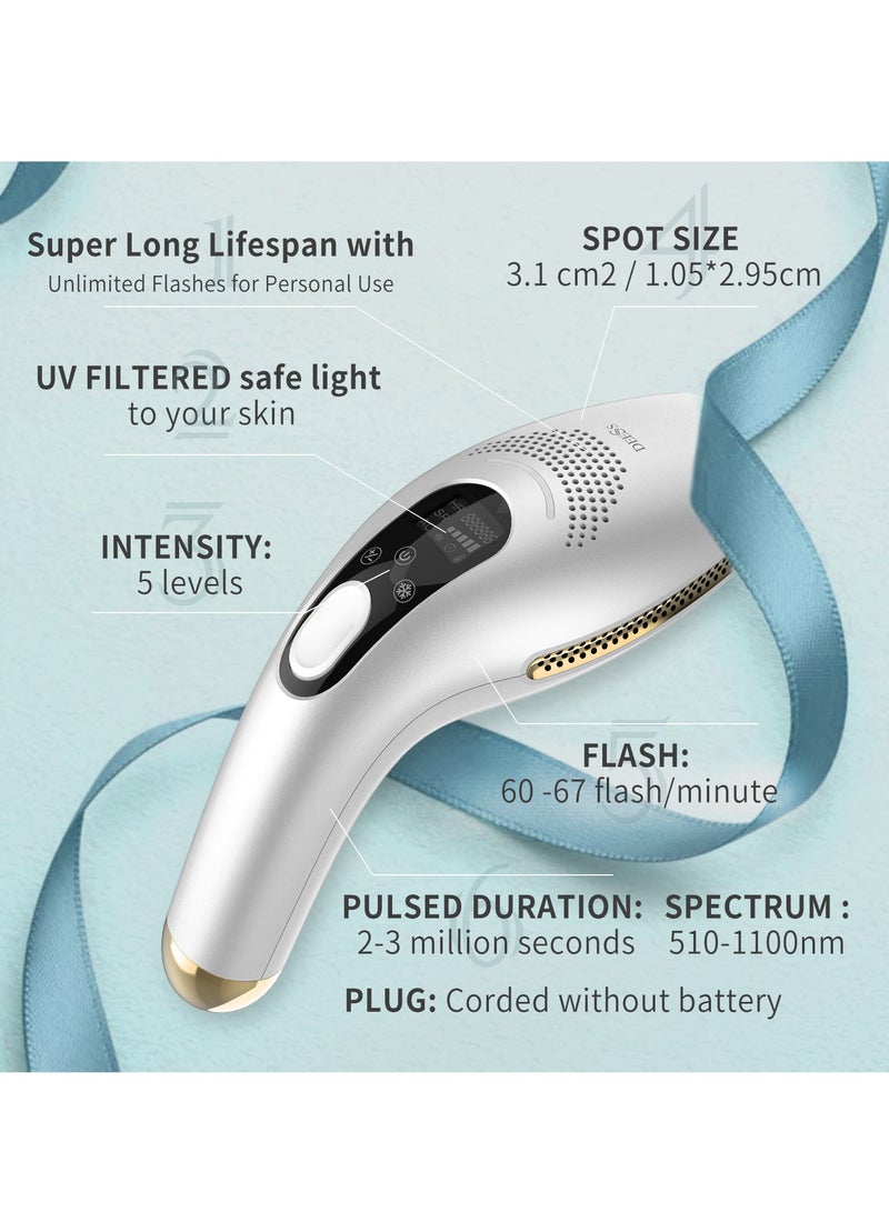 DEESS GP590 Plus Unlimited Flashes IPL Cooling Epilator HR Lamp White - Image 5
