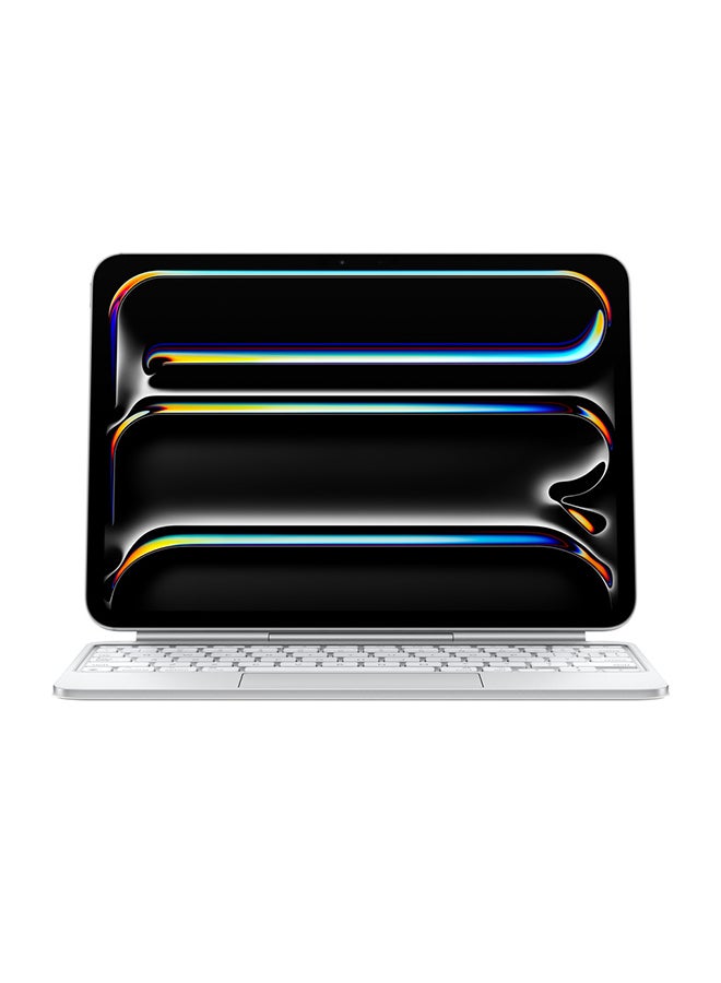 Magic Keyboard For iPad 11‑Inch (M4) Arabic - White - pnsku/N70071031V/45/_/1715597692/2308704e-5bd1-4696-a7a0-916f7285ad71