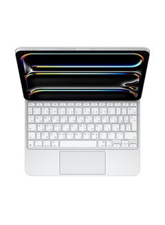Apple Magic Keyboard For iPad 11‑Inch (M4) Arabic - White  - Image 4