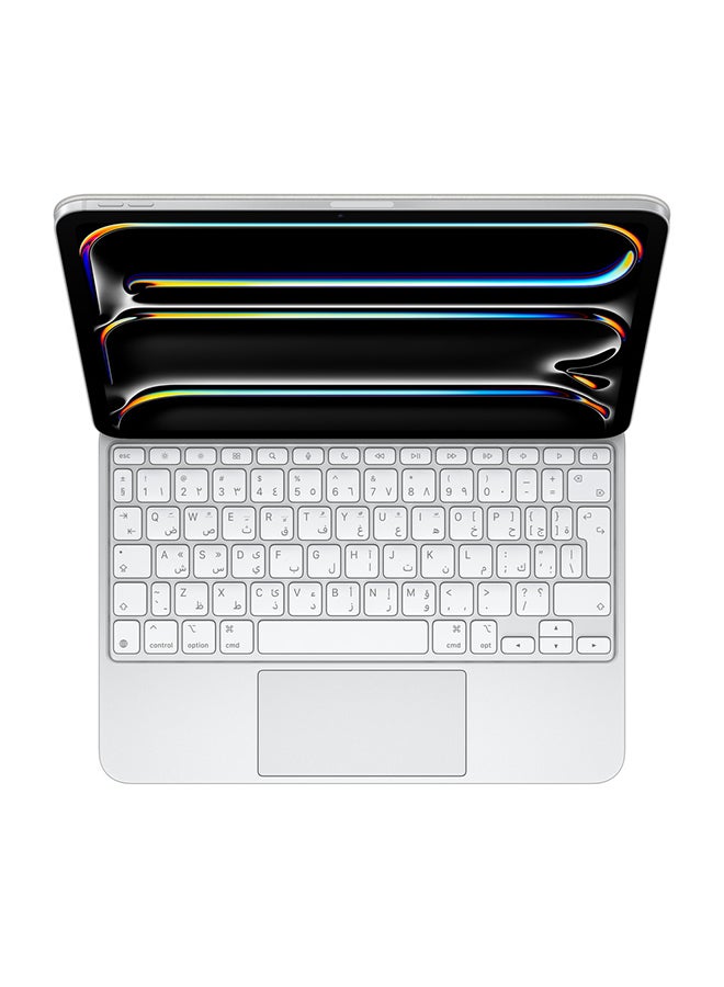 Apple Magic Keyboard For iPad Pro 11‑Inch (M4) US English - White  - Image 4