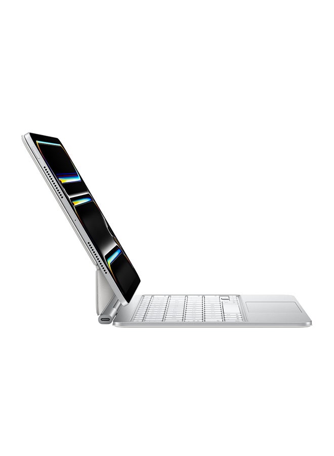 Apple Magic Keyboard For iPad Pro 11‑Inch (M4) US English - White  - Image 2