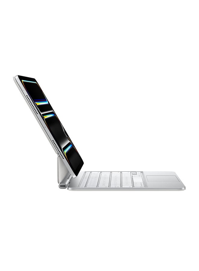 Apple - Magic Keyboard for iPad Pro 11‑inch (M4) - White - Image 1