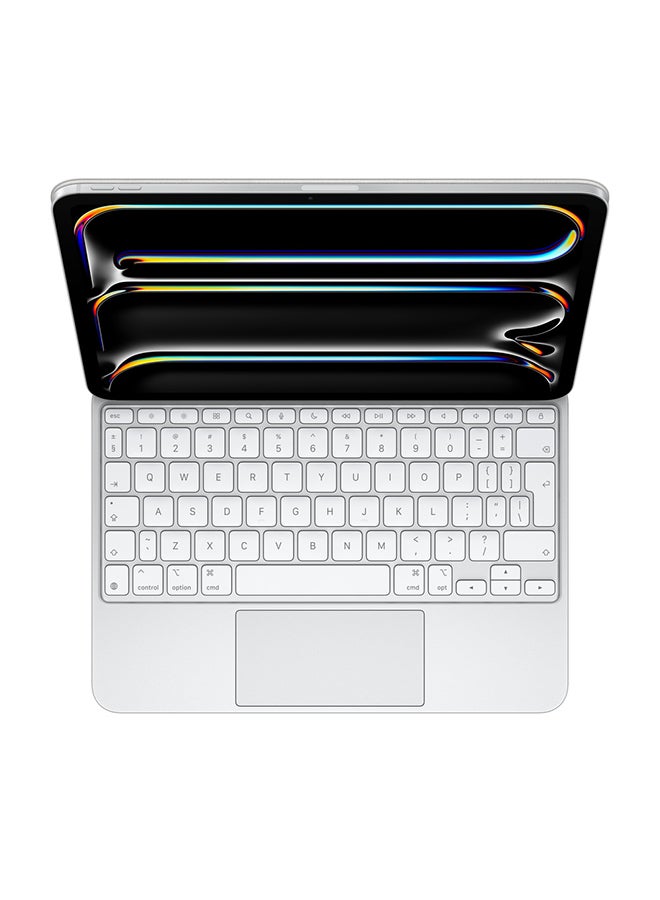 Apple - Magic Keyboard for iPad Pro 11‑inch (M4) - White - Image 1