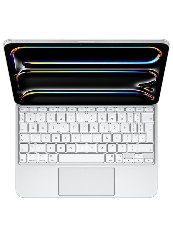 Apple iPad Magic Keyboard for iPad Pro 11-inch (M4), Great Typing Experience, Built-in Trackpad, Function Row, International English White - Image 1