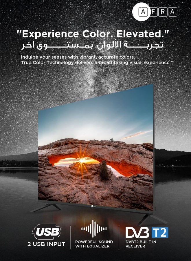 عفرا - تلفزيون ذكي 43 بوصة UHD 4K بدون إطار LED Android 11 HDMI USB VGA اتصال بالكمبيوتر ووحدة التحكم في الألعاب بث عبر الإنترنت Netflix Hulu YouTube Prime Video - Image 1