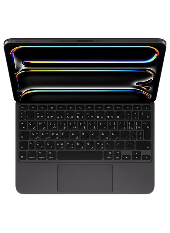 Apple iPad Magic Keyboard for iPad Pro 11-inch (M4), Great Typing Experience, Built-in Trackpad, Function Row, Arabic Black - Image 1