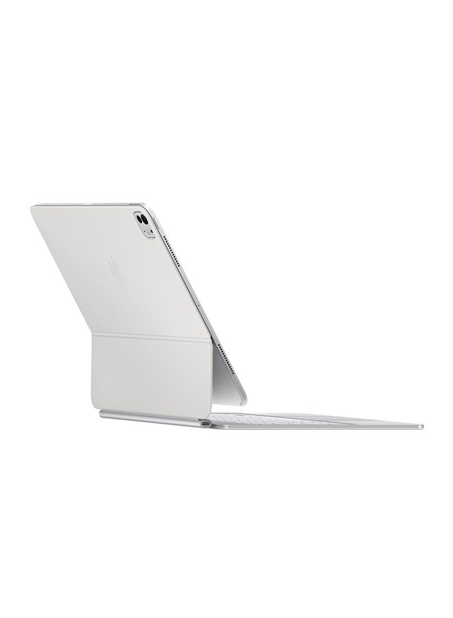 Apple iPad Magic Keyboard for iPad Pro 13-inch (M4), Great Typing Experience, Built-in Trackpad, Function Row, International English White
