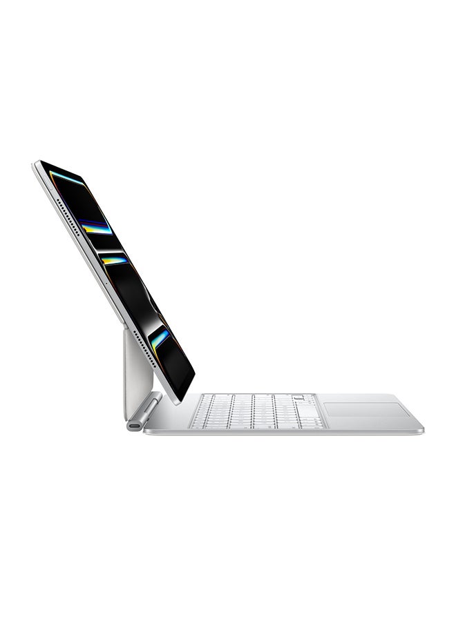 Apple iPad Magic Keyboard for iPad Pro 13-inch (M4), Great Typing Experience, Built-in Trackpad, Function Row, International English White