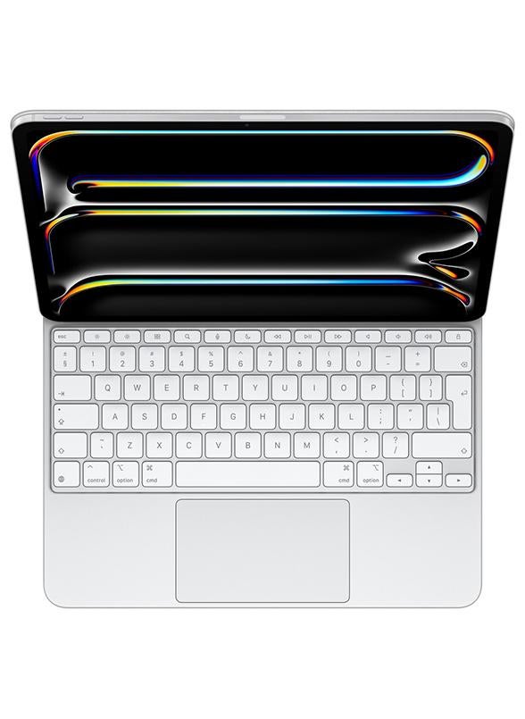 Apple iPad Magic Keyboard for iPad Pro 13-inch (M4), Great Typing Experience, Built-in Trackpad, Function Row, International English White - Image 1