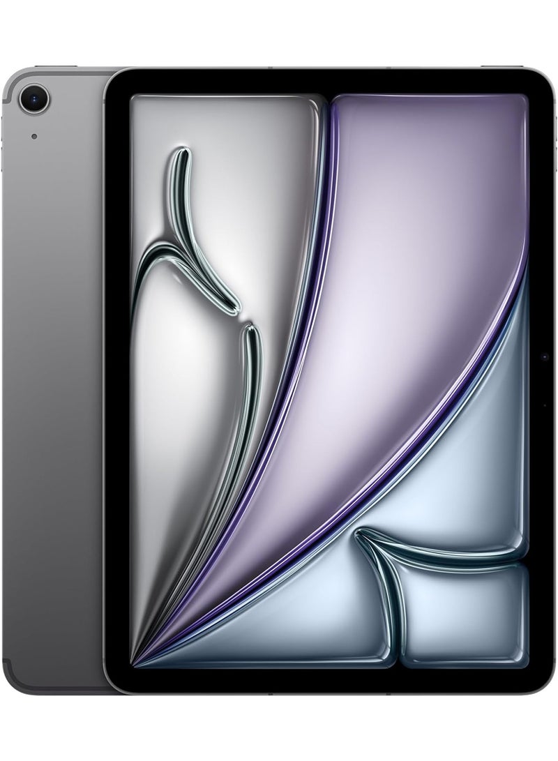 أبل - iPad Air 2024 (الجيل السادس) M2 مقاس 11 بوصة وسعة 256 جيجابايت وواي فاي رمادي - إصدار عالمي - Image 1