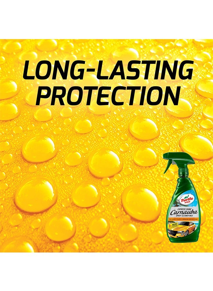 Turtle wax Express Shine Carnauba Spray Cleaner Wax 473ml - Image 4
