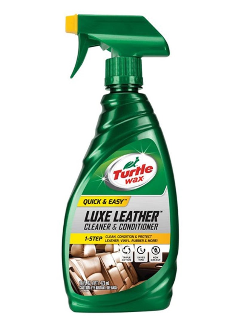 Turtle wax Leather Cleaner And Conditioner Car Auto Protects & Restores - Image 1