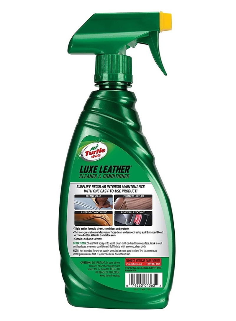Turtle wax Leather Cleaner And Conditioner Car Auto Protects & Restores - Image 2