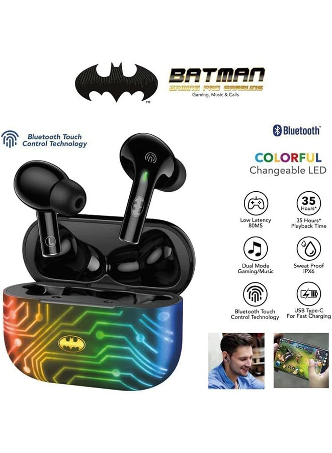 Batman Wireless TWS Gaming Low latency (80ms) Earbuds