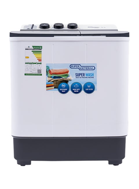 Semi Automatic Washing Machine With Lint Filter 6 kg KSGW65 White
