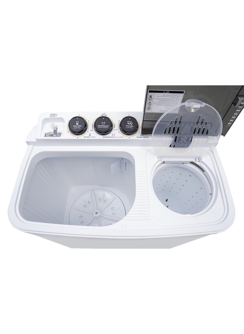 Semi Automatic Washing Machine With Lint Filter 6 kg KSGW65 White