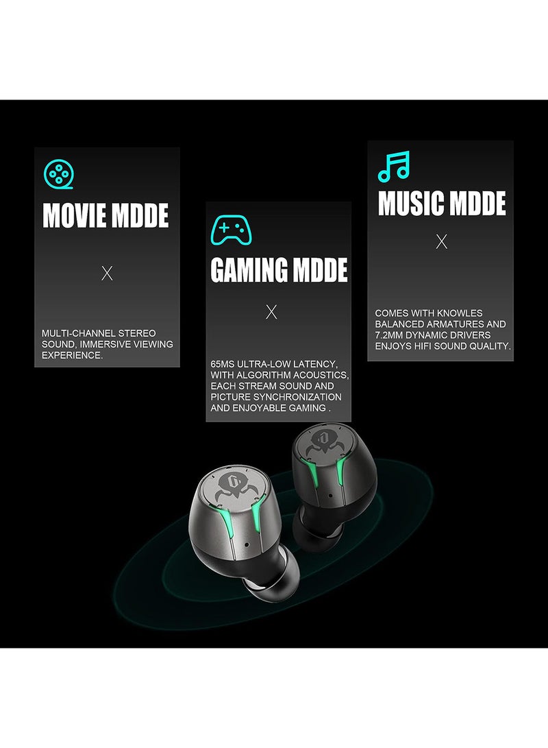 جرافا ستار - Gravastar Sirius Pro TWS Earbuds War Damaged Grey - Image 1