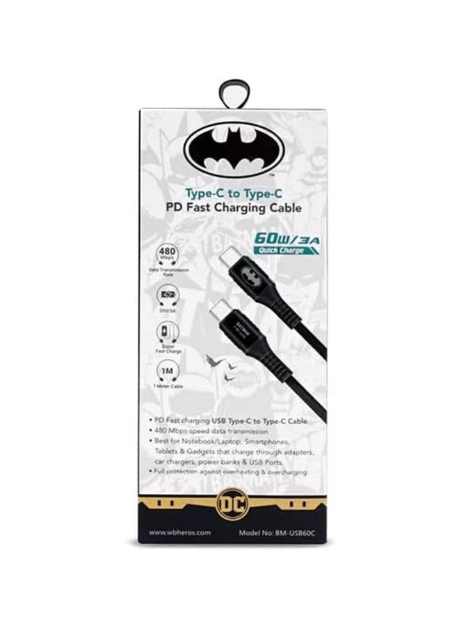 تاتش مت - BATMAN Type-C to Type-C PD Fast Charging Cable - Image 1
