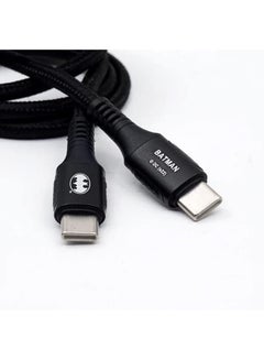 تاتش مت BATMAN Type-C to Type-C PD 60W Fast Charging Cable  - Image 2