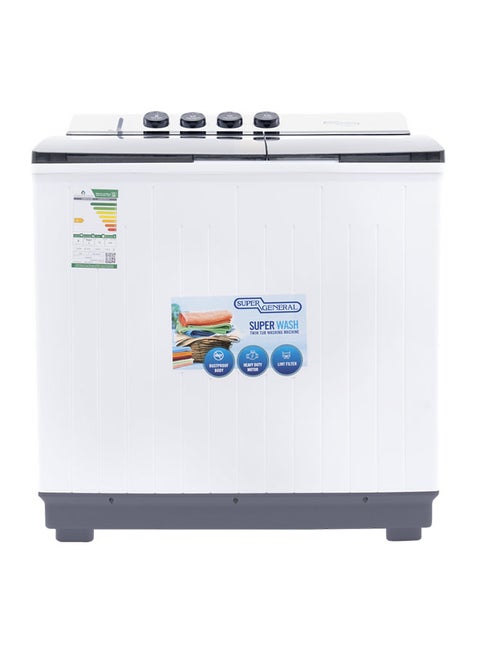 Semi Automatic Washing Machine With Lint Filter 12 kg KSGW1255 White