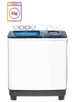 SUPER GENERAL Semi Automatic Washing Machine With Lint Filter 8 kg KSGW85 White  - Image 1