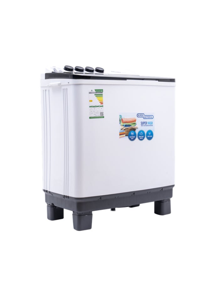 Semi Automatic Washing Machine With Lint Filter 10 kg KSGW105 White