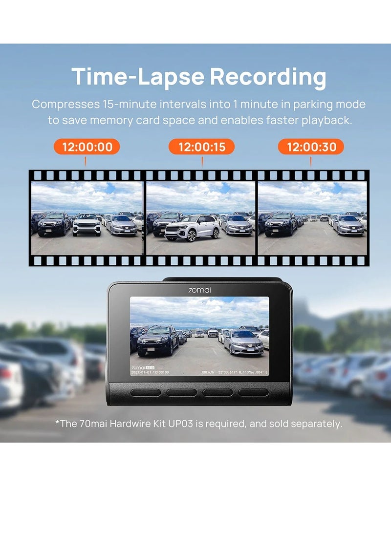 70mai - Dashcam A810 4K HDR Sony STARVIS 2 IMX678 Dual-Channel Optional - Image 1