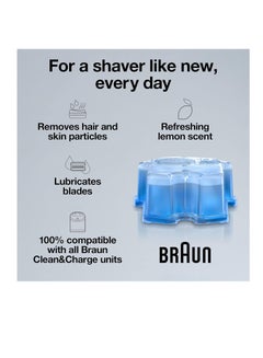 Clean & Renew Refill Cartridges CCR, Replacement Shaver Cleaner Solution For Clean & Charge Cleaning System, Pack Of 6 - pnsku/N70071538V/45/_/1715263275/5c8c64c8-f015-4b40-8074-323203b7997a