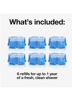 Clean & Renew Refill Cartridges CCR, Replacement Shaver Cleaner Solution For Clean & Charge Cleaning System, Pack Of 6 - pnsku/N70071538V/45/_/1715263276/5105f241-719f-41c6-92f6-1c1a9275029f