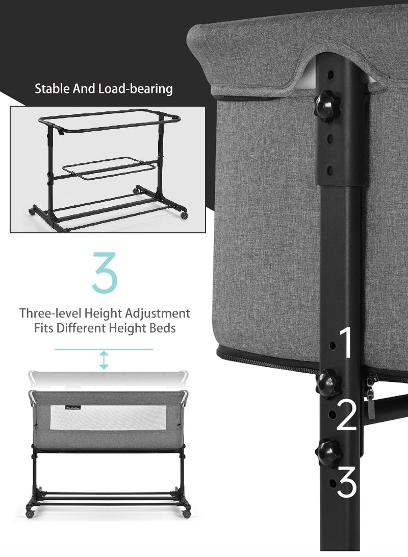 كيدل سرير أطفال محمول متعدد الوظائف قابل للإزالة للسفر للأطفال حديثي الولادة - Image 5