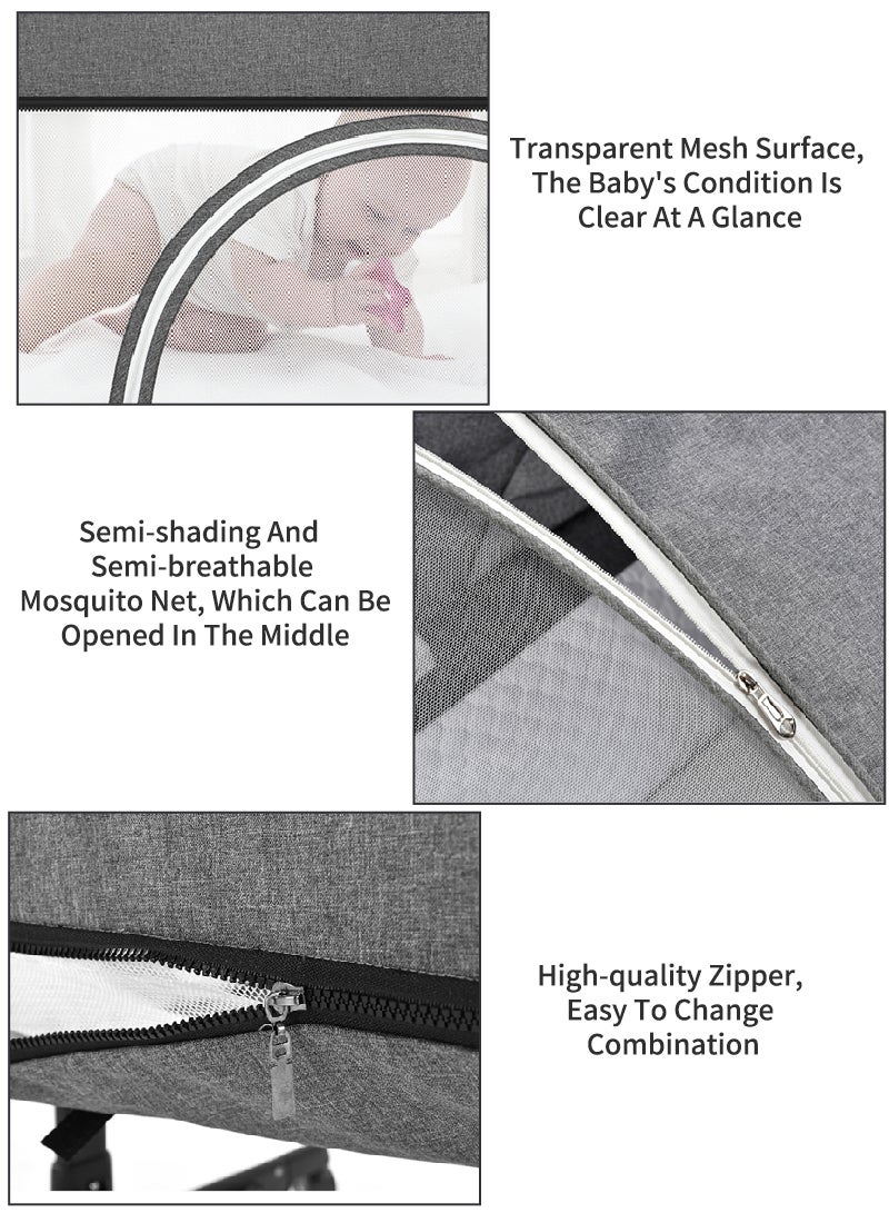 كيدل سرير أطفال محمول متعدد الوظائف قابل للإزالة للسفر للأطفال حديثي الولادة - Image 2