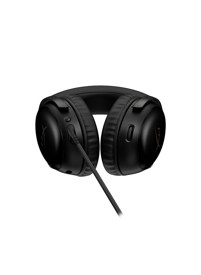 HYPERX - Cloud III Wired Gaming Headset, For PC / PS5 / Xbox Series, Angled 53mm Drivers, Noise Cancelling, With LED Mic Mute Indicator, 10Hz-21kHz Frequency Response, Black | 727A8AA - Image 1