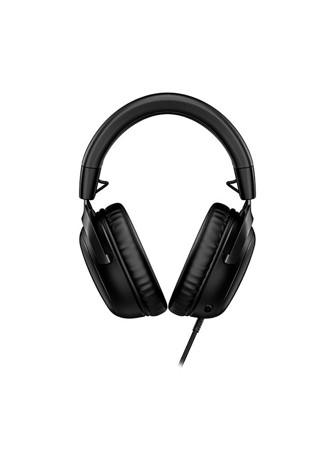HYPERX - Cloud III Wired Gaming Headset, For PC / PS5 / Xbox Series, Angled 53mm Drivers, Noise Cancelling, With LED Mic Mute Indicator, 10Hz-21kHz Frequency Response, Black | 727A8AA - Image 1