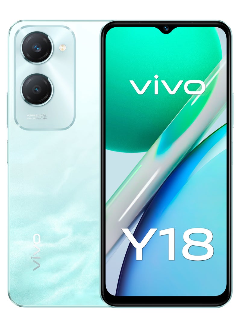 vivo - Y18 4G Dual SIM Wave Aqua 6GB RAM And 128GB ROM, 5000mAh - Middle East Version - Image 1