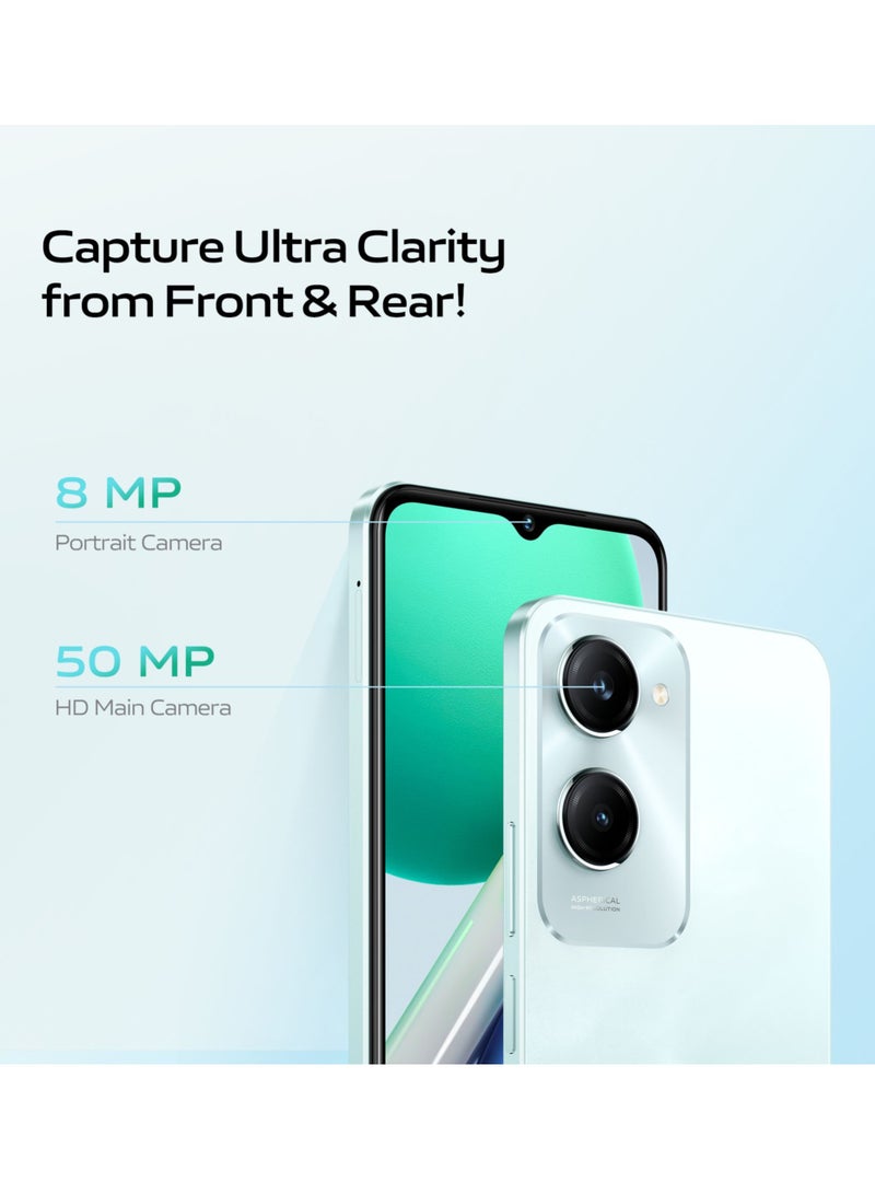 vivo - Y18 4G Dual SIM Wave Aqua 6GB RAM And 128GB ROM, 5000mAh - Middle East Version - Image 1