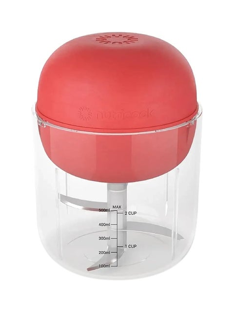 Rechargeable Chopper With 4 Function BPA Free 500 ml 70 W CH600R-ME Red