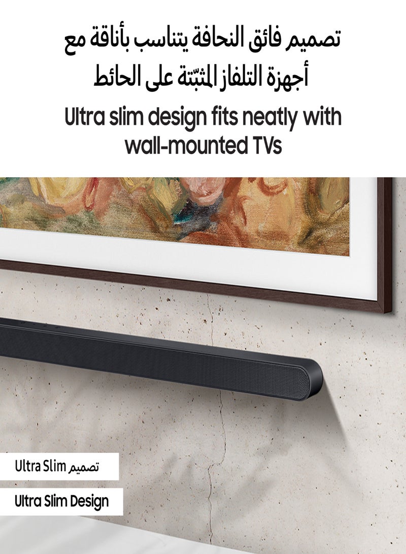 سامسونج - S700D Ultra Slim Wireless Dolby Atmos All In One Soundbar Samsung Saudi Arabia HW-S700D/SA Black - Image 1