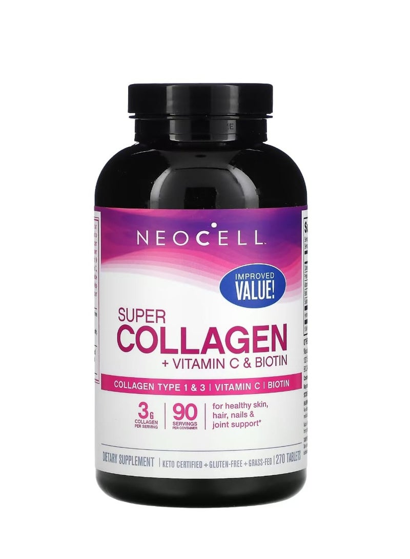 Super Collagen + Vitamin C & Biotin 270 Tablets - pnsku/N70071705V/45/_/1715317309/4d99a2c4-9d65-483c-a1c5-f9df3349caa0