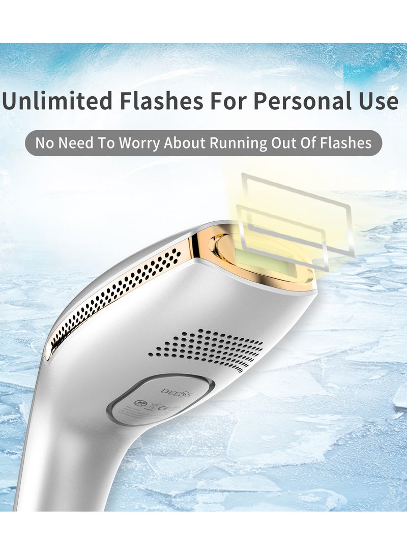 DEESS - GP590 PLUS Unlimited Flashes Permanent Painless IPL Laser Hair Removal Device, Epilator With 2*HR Lamps - Image 1
