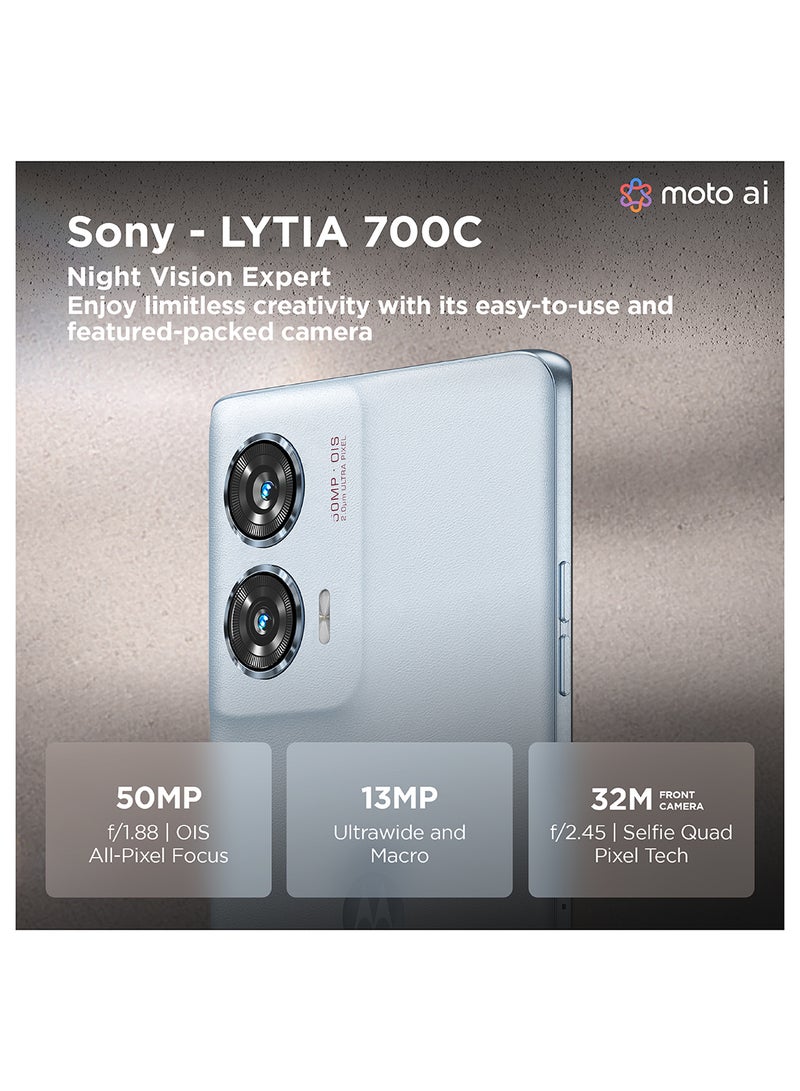 Motorola Edge 50 Fusion Dual SIM Marshmallow Blue 12GB RAM 512GB 5G - Middle East Version - Image 3