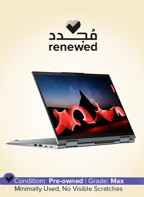 Renewed - Thinkpad X1 Yoga 2-In-1 Laptop With 14-Inch Touch Screen Display,Intel Core i7 Processor 8th Gen/16GB RAM/512GB SSD/Intel UHD Graphics 620/Windows 10 Pro English Gray